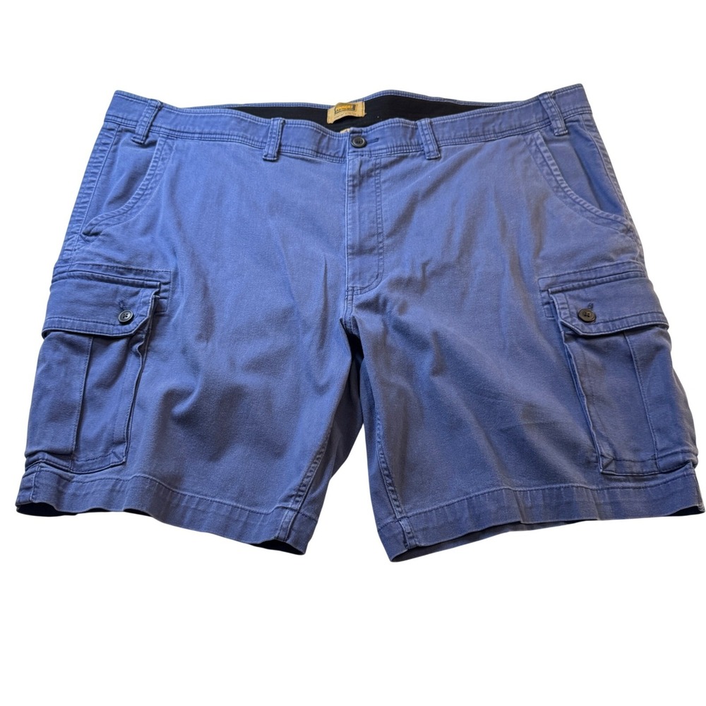 Foundry Supply Co Mens Blue Comfort Stretch Cargo Shorts Size 52 Utility Casual